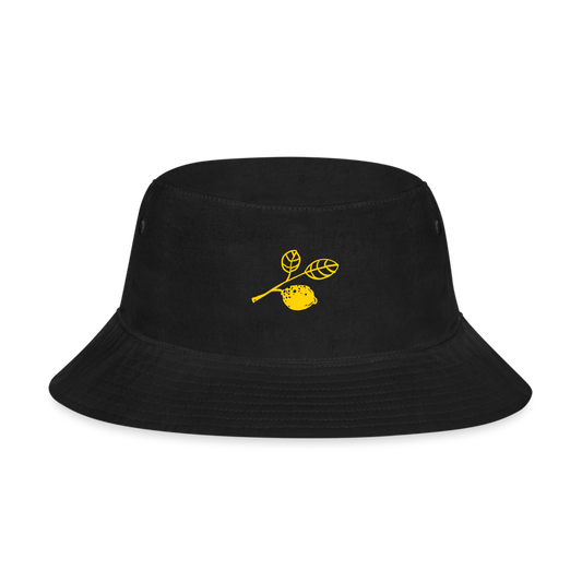 Lemon Branch Bucket Hat - black