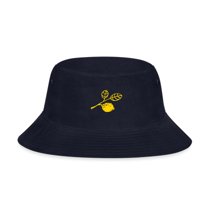 Lemon Branch Bucket Hat - navy