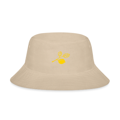 Lemon Branch Bucket Hat - cream